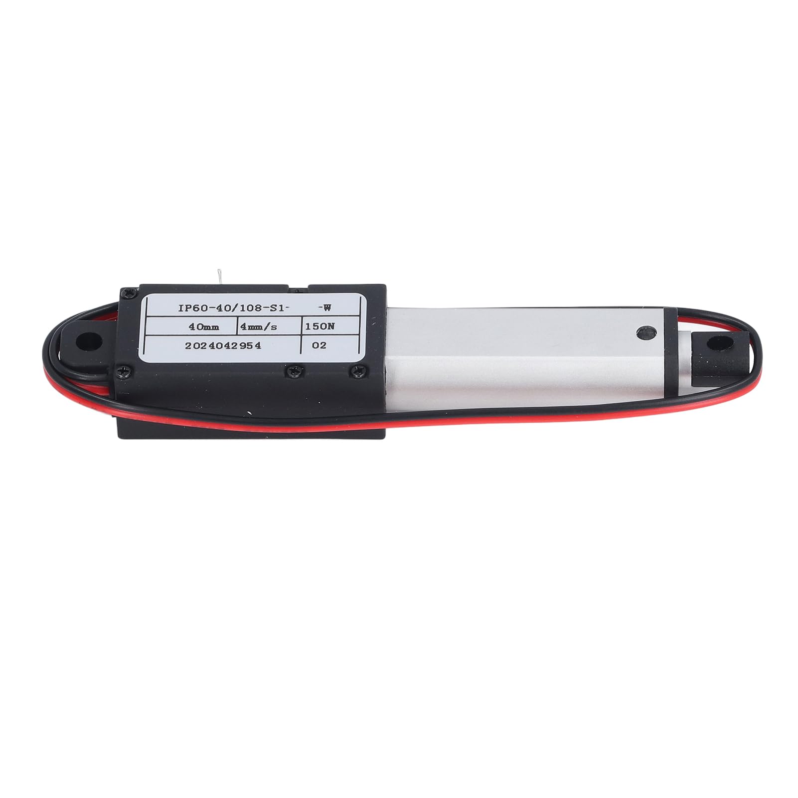Attuatore Lineare Elettrico, Corsa 40 Mm 150 N Mini 4 Mm/s velocità Mini Attuatore Lineare Elettrico in Alluminio (12V)