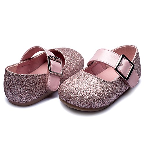 Little Girl's Adorable Buckle Ballerina Flat,Pink,Little Kid,11.5M2