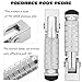 M8 Anti-Skid CNC Universal Motorcycle Foot Pegs Degree Foldable Footpegs Footrest,Upgrade Passenger Pedal For Mini Bike Dirt Pit Bike Electric Car Motorbike Honda Suzuki Yamaha Kawasaki (Silver)
