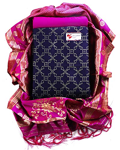 Sun Fashion And Lifestyle woven dress material for women (Jacquard 1; Free Size)