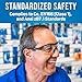 Jonard Tools SG-5 Clear Lens Anti-Fog Safety Glasses, Rated to ANSI Z87.1 Standards