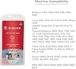 SINGER Pied de presse 1/4" avec guide pour les allocations de couture parfaites , assure une précision 1/4 , piquages rouges pour les démarrages de précision & Finitions Idéale pour le quilting, le patchwork & Projets artisanaux