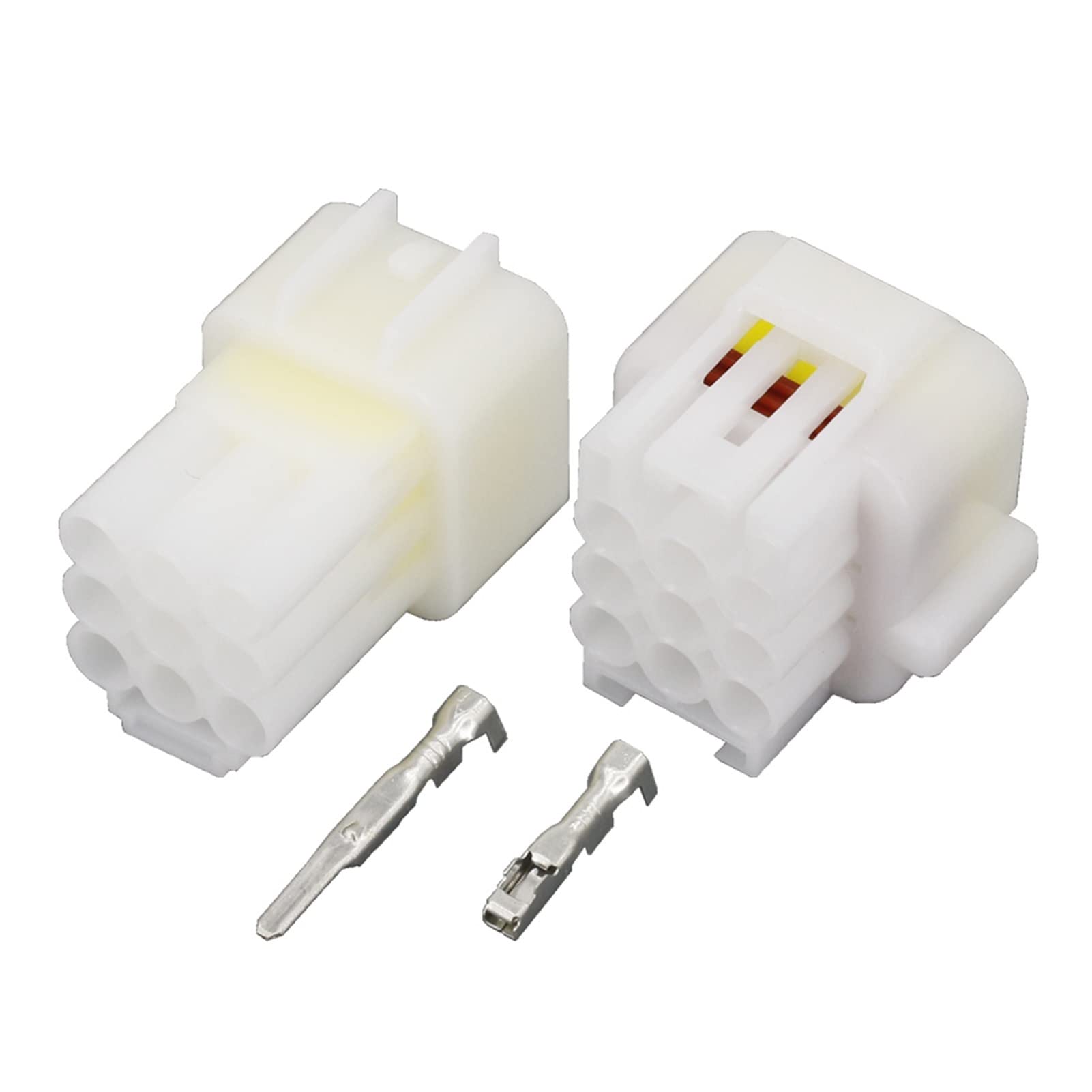 Conector de alambre eléctrico a prueba de agua de 9 pines DJ7091Y-2.3-11/21 Conector de automóviles masculino y femenino (Size : 50 Sets)