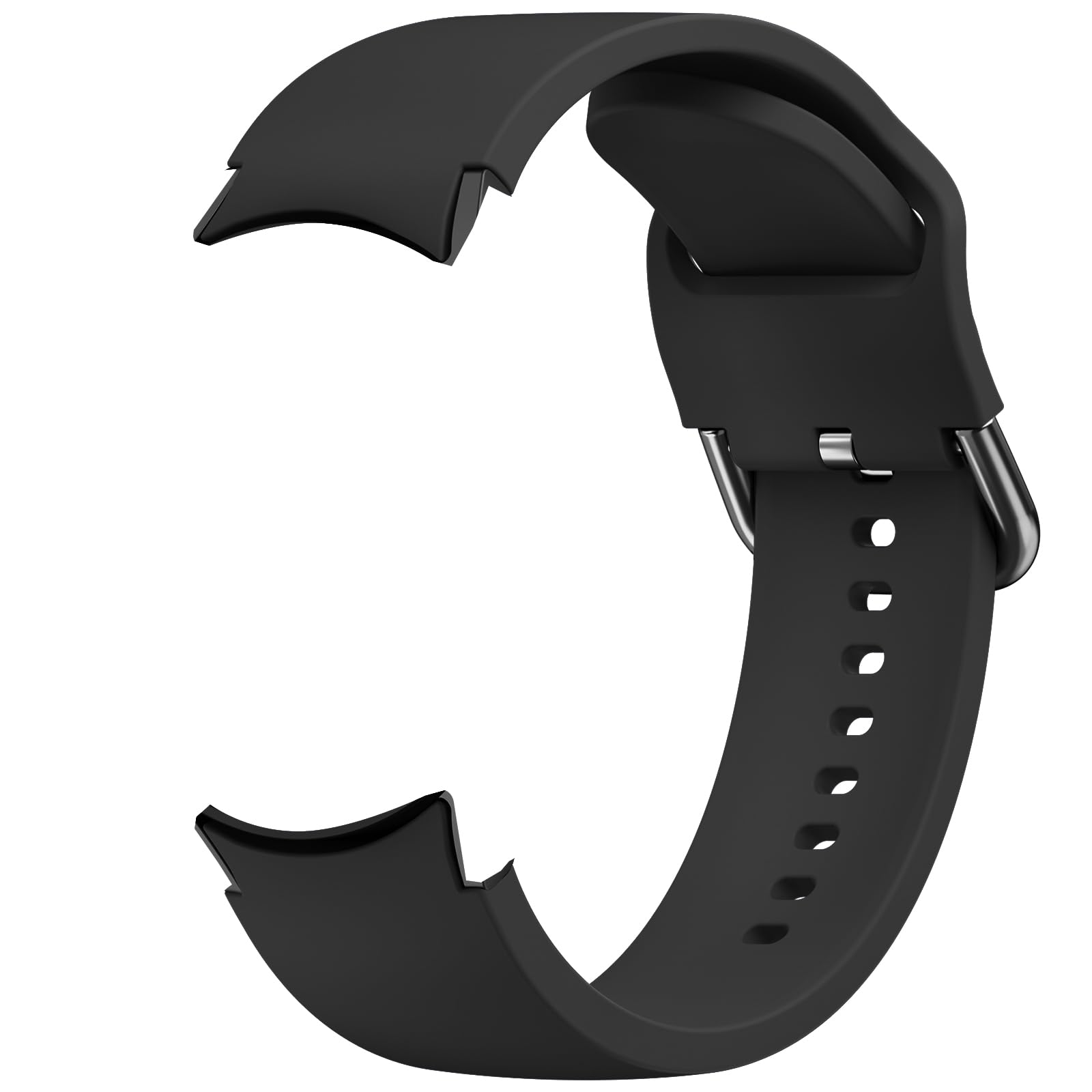 Tobfit Silicone Strap Compatible for Samsung Galaxy Watch 4/4 Classic/Active 2/Watch 5/5 Pro (Watch Not Included), Sport Replacement Strap with Classic Clasp for 20mm Smart Watch (Black) (B0CD3GBGD6) Amazon Price History, Amazon Price Tracker