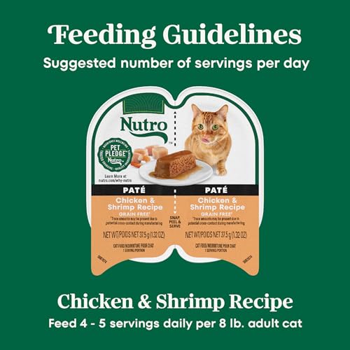 Image of Nutro Perfect Portions Pate Wet Cat Food, Chicken & Shrimp, 2.6 oz, 24 ct