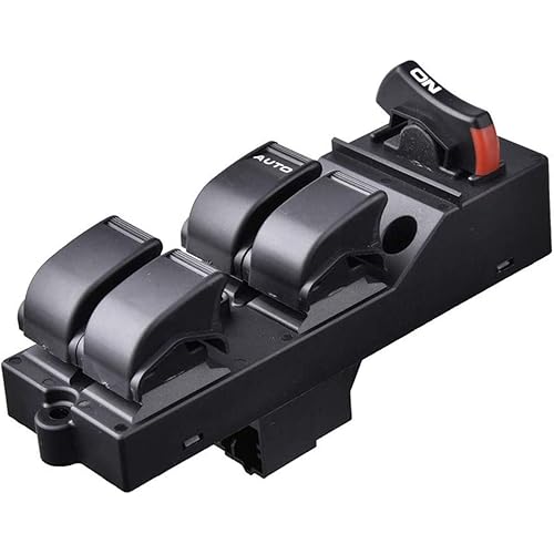 83593-S04-9500 Master Prower Window Switch Fit Honda Civic CX EX HX LX 4 Door 1996-2000 Black