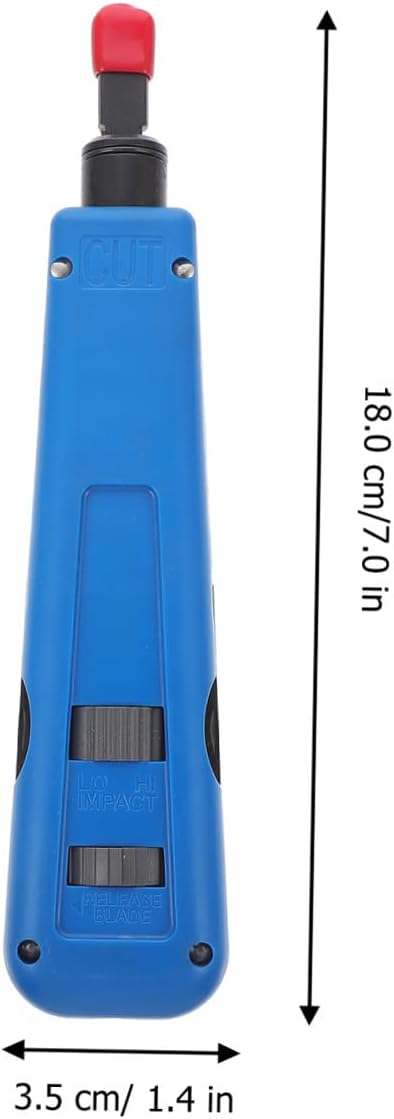 Wire Punch Down Tool Network Cable Punch Tool with Model 914B Blade for Telephone Line and Ethernet Network Installation Suitable for Electrical and Communication Wiring Tasks