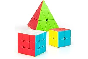 Jurnwey 3x3 Frosted Puzzle Speed Cube Set