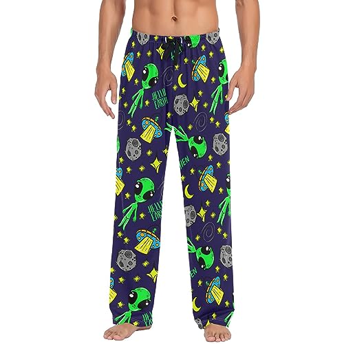 Pantalon de pyjama super doux homme fini le manque de poches motif alien