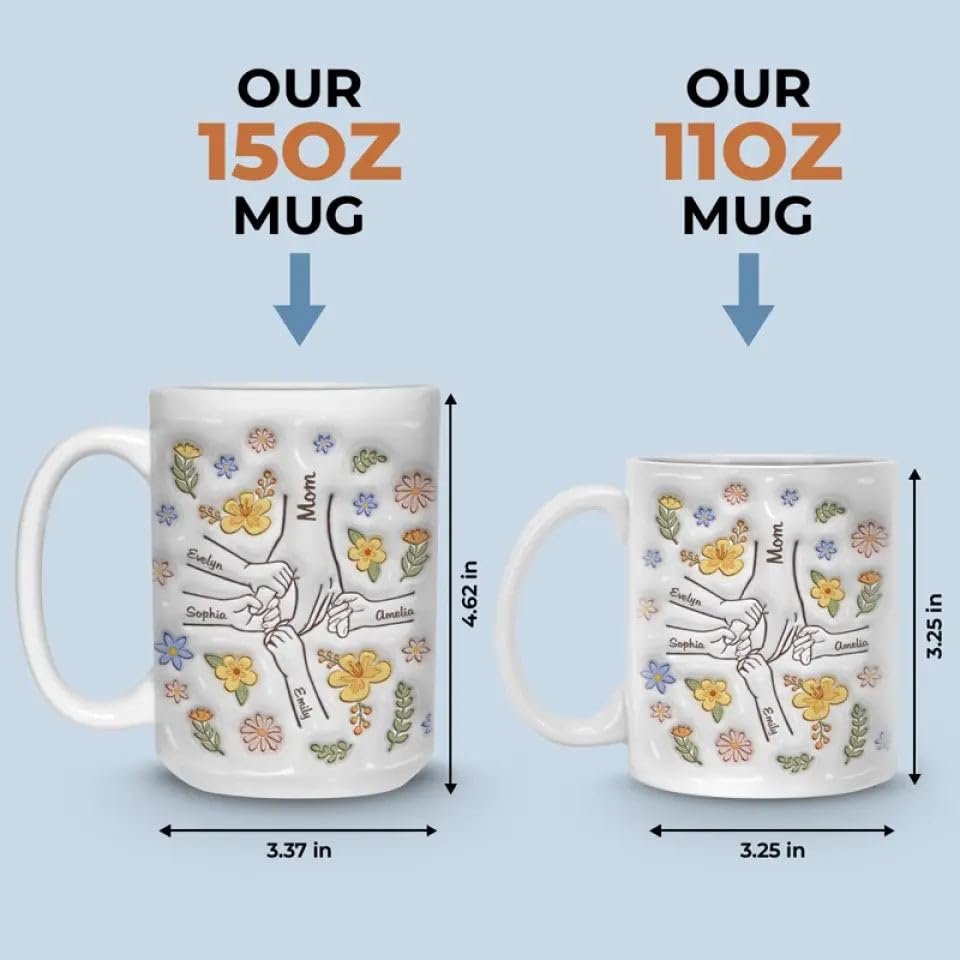 DOPTIKA-You-Hold-Our-Hands-Also-Our-Hearts-Personalized-2D-Mom-Coffee-Mug-Christmas-Birthday-Gifts-For-Mom-Grandma-Mother-Birthday-Gifts-From-Daughters-Sons-Mom-Ceramic-Cup-Best-Mom-Ever-Gifts