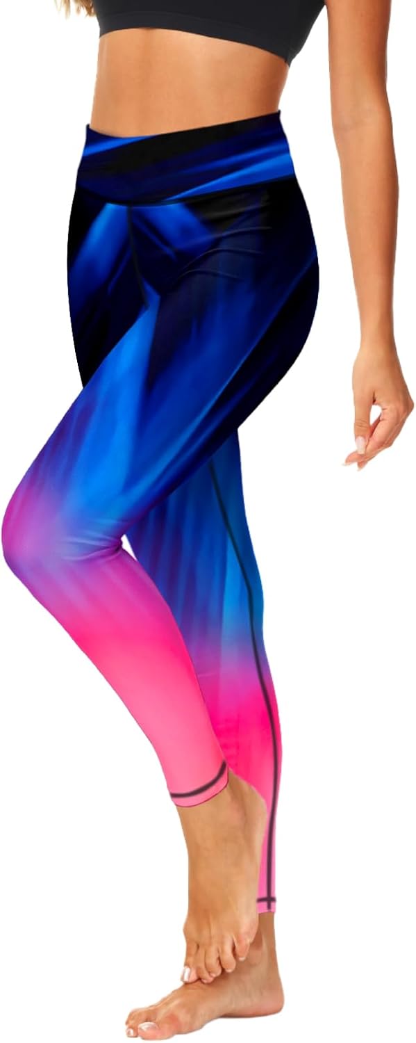 Deerose Print Swim Pants for Women Sun Protection High Waisted Swimming Leggings Rash Guard Pants - Image 6