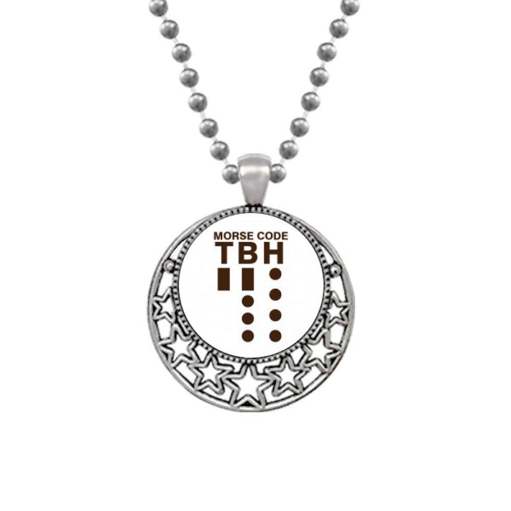Morse Code Honestly Expressed Point Line Necklaces Pendant Retro Moon Stars Jewelry