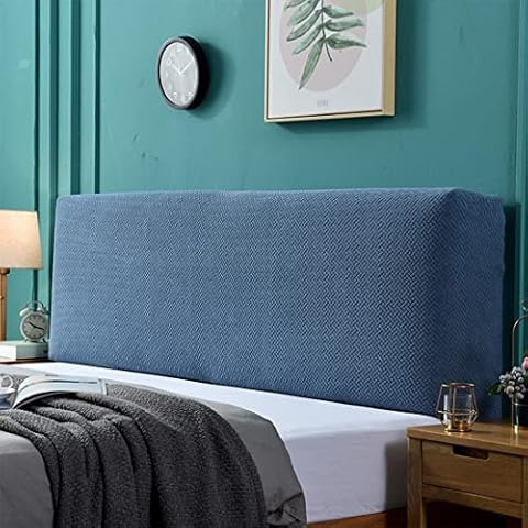 Headboard Cover For Queen Size Bed,Stretch Bed Headboard Slipcover, Thick Fabric Solid Color Dustproof Bed Head Protector Cover, Washable Anti-Dirty Headboard Protector Cover