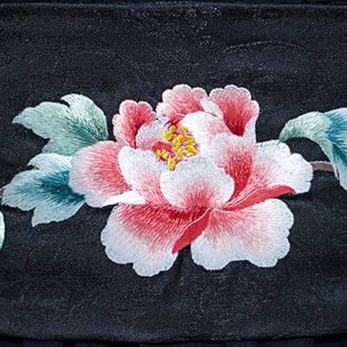 Women Chinese Style Obi Belt for Dresses Embroidery Floral Wide Tie Waist Band Belts for Kimono3