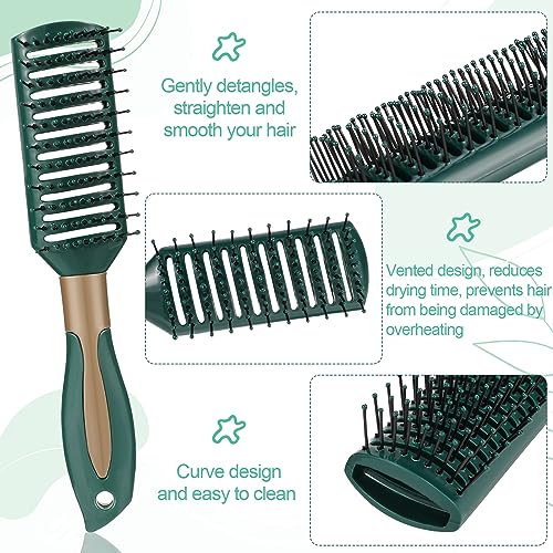 Heyu-Lotus 5 Packs Hair Brush Set, Paddle Brush Women Detangle Hair Brush - Image 4