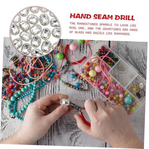 Rhinestones para coser brillantes decorativos de alta luminosidad para ropa y costura DIY 7