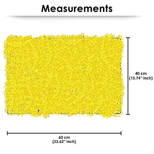 Image of Story@Home Artificial Gardening Mats for Roof /Cover Wall /Grass Mat Pannel Decor Wall /Wdding Party Foliage /Garden /Backyards - Yellow