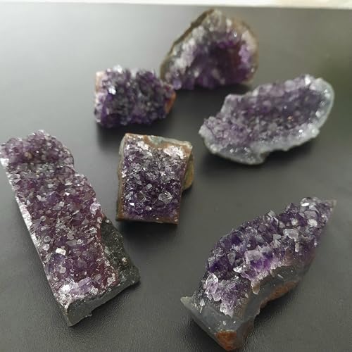 Mini Drusa de Ametista Natural Bruta | Pedra de Proteção e Paz | Ideal para Meditação, Harmonização