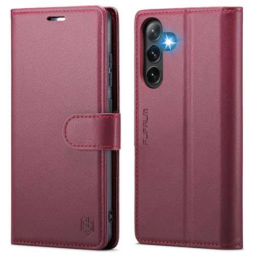FLIPALM Wallet Case for Samsung Galaxy S24 Plus/S24+ 6.7", Red
