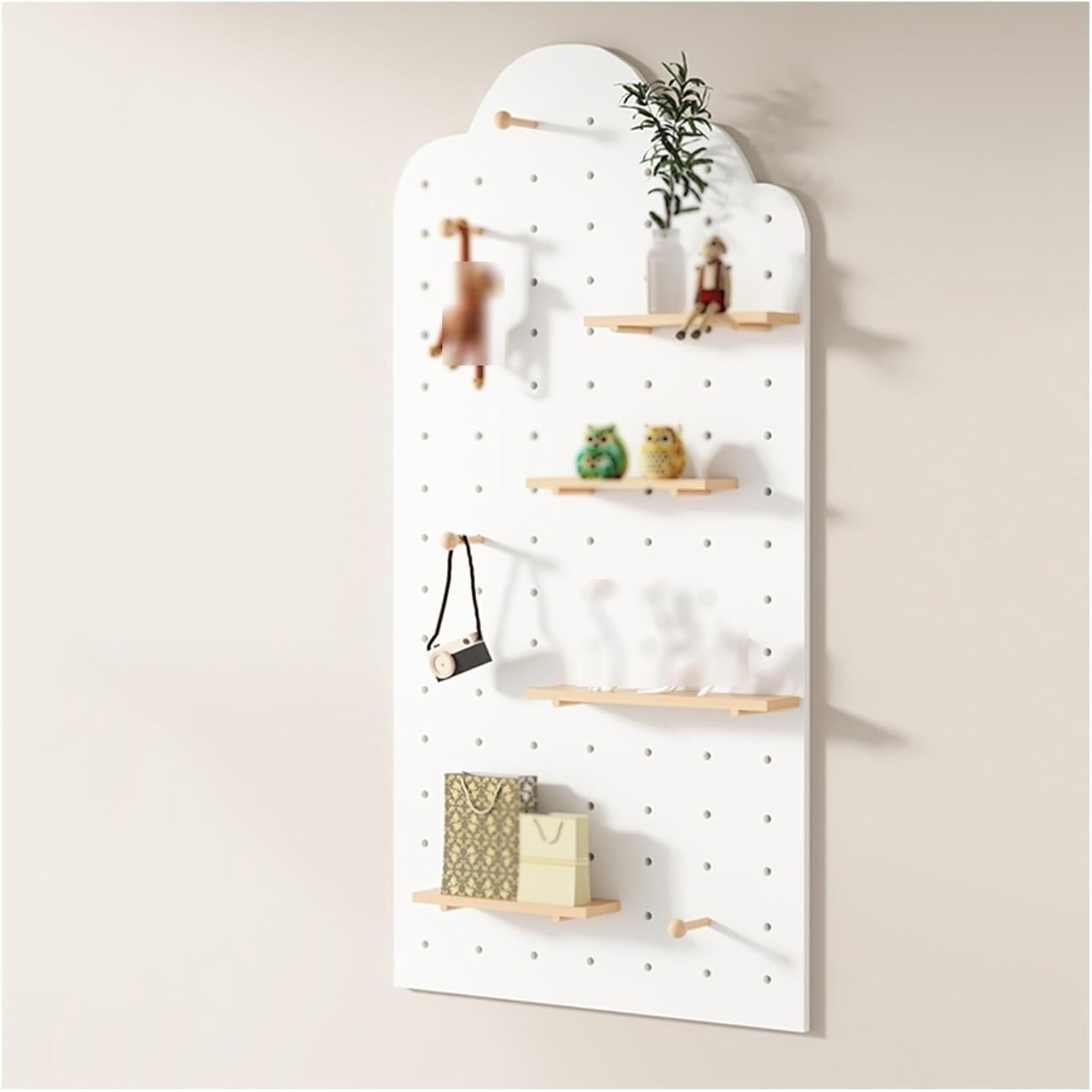 Haczyki do pegboardów Asortyment Organizator Akcesoria Pegboard Organizator ścienny Do przechowywania naściennego Ułóż zestaw systemowy do przechowywania w biurze(Bianco,70x150cm)