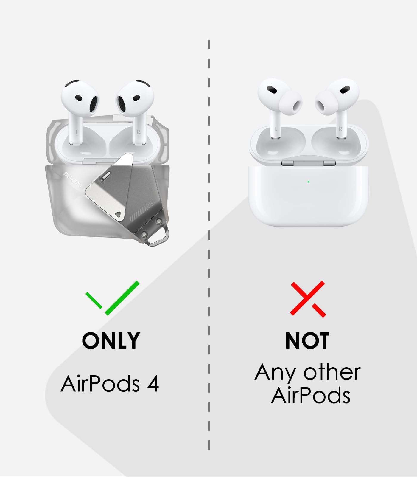 Amazon.com: Aulumu A29 Geometric AirPods 4 Case with Lock