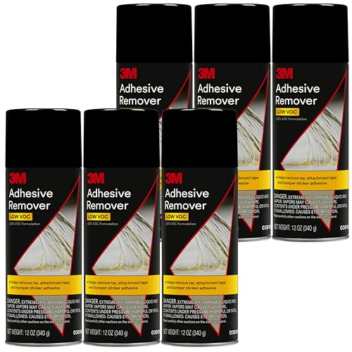 Image of 3M Adhesive Remover 12 oz (Pack of 6) - Low VOC, CARB Compliant, Fast-Acting Residue-Free Solvent Removes Adhesives, Stickers, Tape, Tar & Wax - Safe on Automotive Paint, Glass & Vinyl
