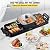VEVOR 2 in 1 Electric Grill and Hot Pot, 2400W BBQ Pan Grill and Hot Pot, Multifunctional Teppanyaki Grill Pot with Dual Temp Control, Smokeless Hot Pot Grill with Nonstick Coating for 1-8 People