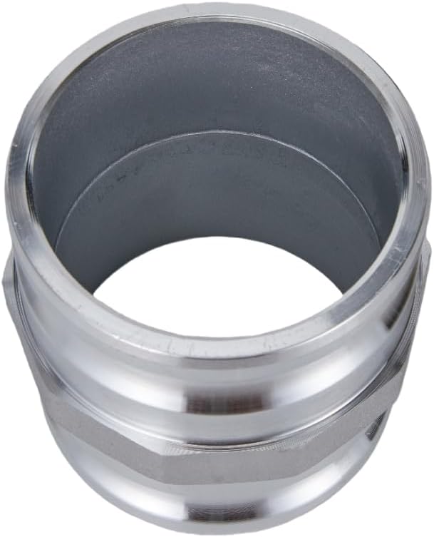 Aluminum Type AA Camlock Fitting Spool Adapter, 4" Male Camlock x 4" Male Camlock