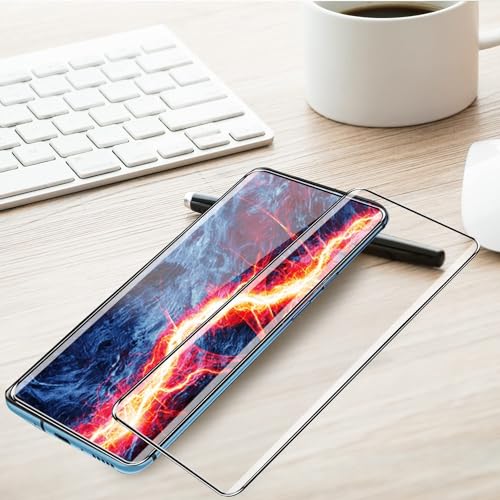 Image of STP FEEL Advanced Black Border Tempered Glass Screen Protector for Oneplus 9 Pro /Oneplus 10 Pro (6.67 Inch) | Full Screen Coverage (except edges) Screen Protector Guard Protector, Pack of 1