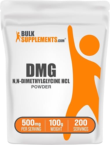 Miniatura 8 de BulkSupplements. com DMG Polvo - como N,N-Dimetilglicina HCl, DMG Suplemento - Sin gluten, 500 mg por porción, 17.64 oz (1.1 libras) (paquete de 1)