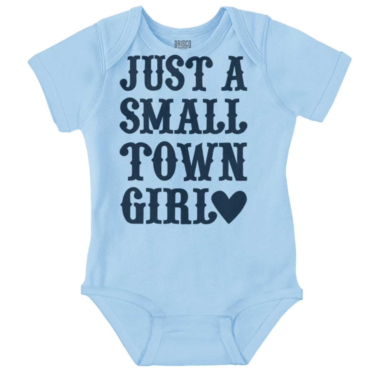Brisco Brands Just a Small Town Girl Baby Bodysuit Jumper Girls