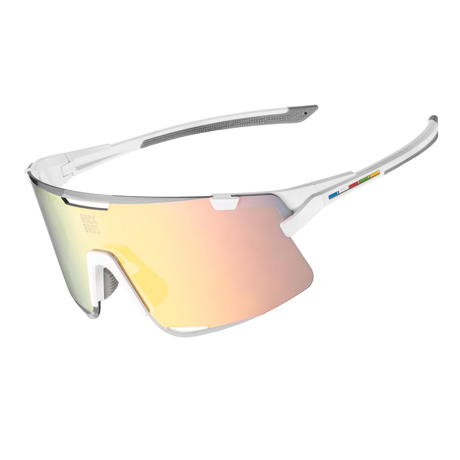 ROCKBROS Road to Sky Okulary Rowerowe Nakładane Spolaryzowane Fotochromowe Okulary Kolarskie dla Kobiet Mężczyzn z Ochroną UV400 Ramą TR93