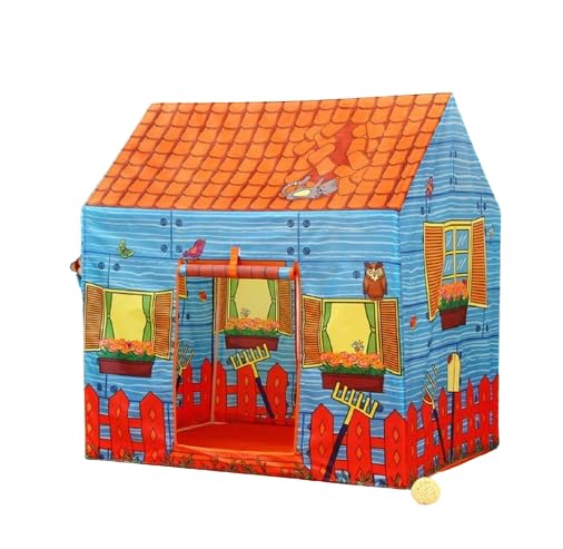 ALARK House Tent Extremely Light Weight, Water Proof Kids Play Tent House for Kids Girls and Boys (Farm House)