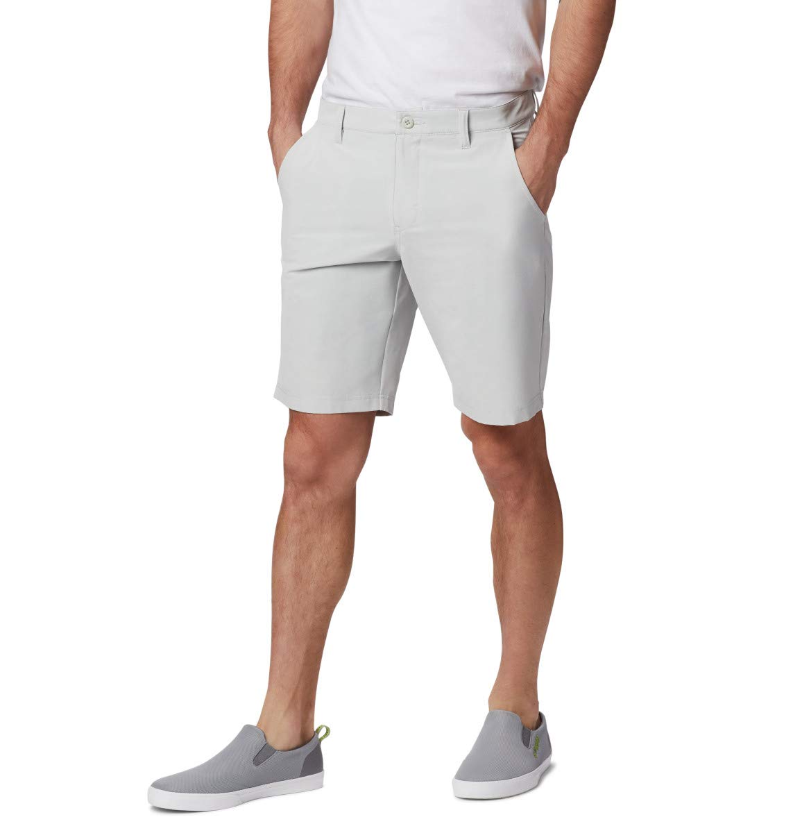 Columbia Men's Slack Tide Short, Cool Grey Heather, 28x10