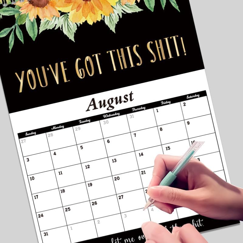 2025 Calendar for Tired-Ass Women, 2025 Wall Calendar, Sweary Words Planner, Funny Monthly Calendar Gag Gift for Women - Image 2