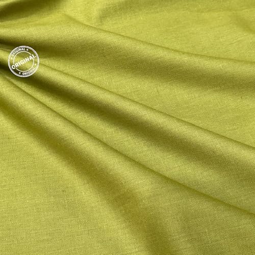 Image of Premium Cotton Flex Fabric for Sewing & Dressmaking | Soft, Breathable, Durable Material | Ideal for Kurtis, Shirts, Dresses, Home Decor & Crafts (Green, 5 Meters)
