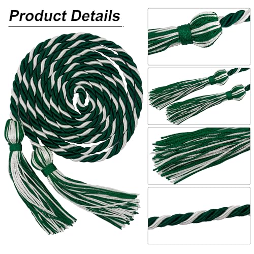Image of GraduationMall Graduation Honor Cord 68 inch Forestwhite