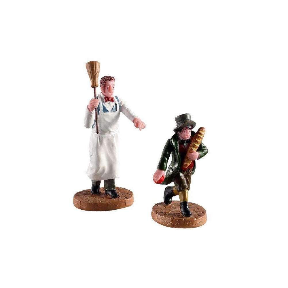 Lemax Christmas Village Artful Dodger Set Of 2-02947, Brown