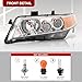AJP Distributors Headlights Headlamps Front Driving Head Lights Lamps LH+RH Complete Assembly Pair Compatible/Replacement For TSX Sedan CL9 2004 2005 2006 2007 2008 04 05 06 07 08