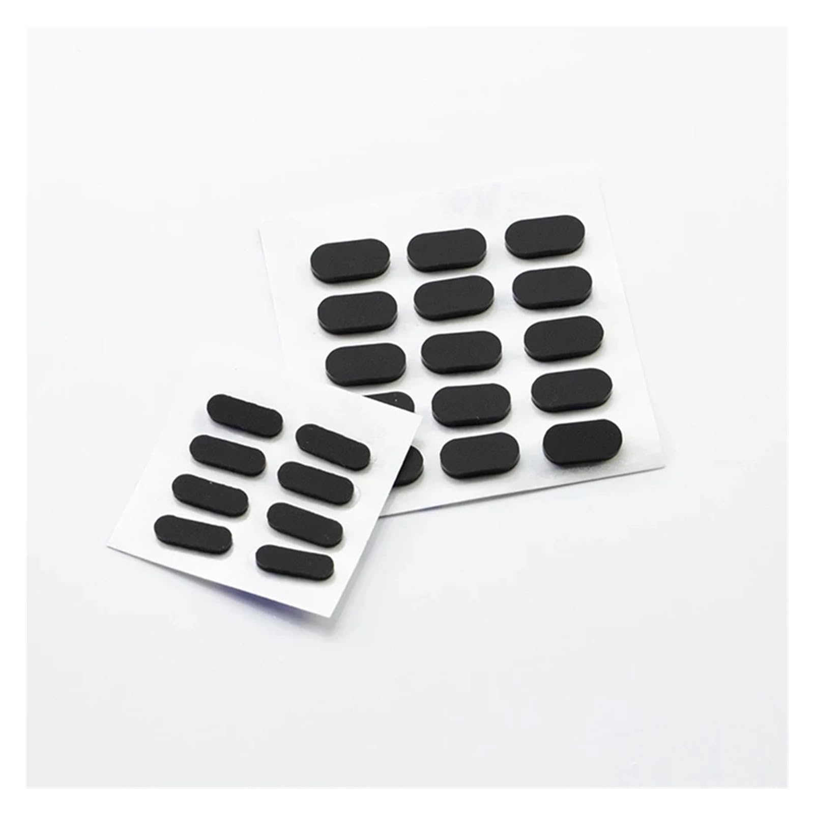Accessori per la casa Larghezza 3mm Spessore 1.5mm Piedini ovali neri Pad Gomma siliconica Autoadesiva antiscivolo Tavoli Sedie Protezioni for mobili Guarnizione Manicotto del tubo in gomma(30pcs,29x3