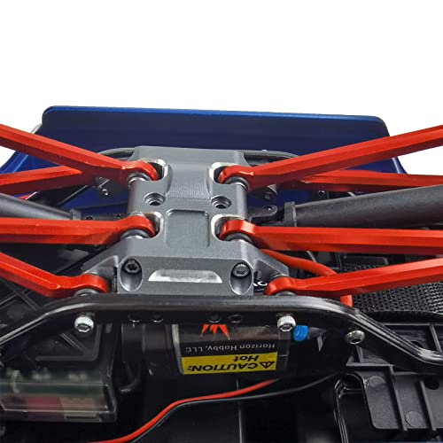 Image of MORLORDY RC Aluminum Alloy Center Skid Plate Axle Chassis Armor Protector Set for 1 /24 RC Crawler Car SCX24 Upgrades Accessories - Black