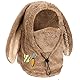 PHOGARY Kapuzenschal Balaclava Damen, Hasen-Stil Schalmütze Winddichte Mützenschal Fleece Skimütze Damen, Sturmhaube Winter Mütze Frauen, Schal Mütze 3 in 1 Wintermütze Schlauchschal, Khaki 6 3/4-7