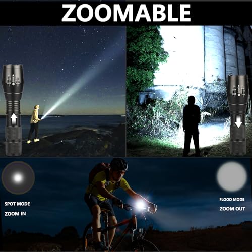 Szjieifr SL002-Q5 18650 Lightweight Flashlight Military Flashlight Led Pocket Flashlight Handheld Powerful Flashlight,5 Modes Zoomable thumb #1
