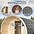ALEKO Barrel Sauna | Personal Dry Wet Steam Sauna | Indoor Outdoor |White Finland Pine w/Front Porch Canopy | 3-5 Person Sauna | UL Certified 4.5 kW Harvia Heater | SB5PINECP
