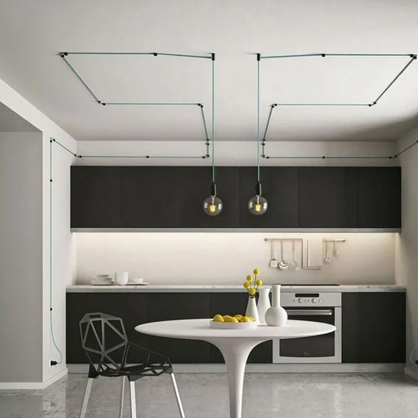 CONECTORES PARA TECHO DE PORCELANA BLANCA (5 UNIDADES) - Este conjunto contiene cables ideales para instalaciones en techos de porcelana blanca, garantizando un soporte eficaz y sofisticado.