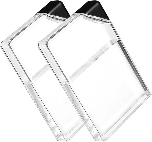 MAGICLULU 2 botellas de agua planas, botellas de agua cuadradas transparentes de almacenamiento, las botellas de agua planas diseñadas para caber en