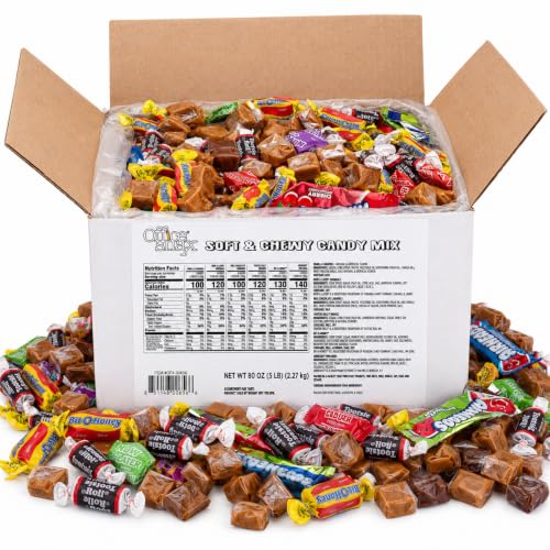 Office Snax Assorted Candy Mix, Soft and Chewy Bulk Candy, 5 lb Carton - image 1