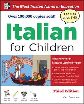 Amazon.com: Italian for Children, Third Edition (Book & CDs ...
