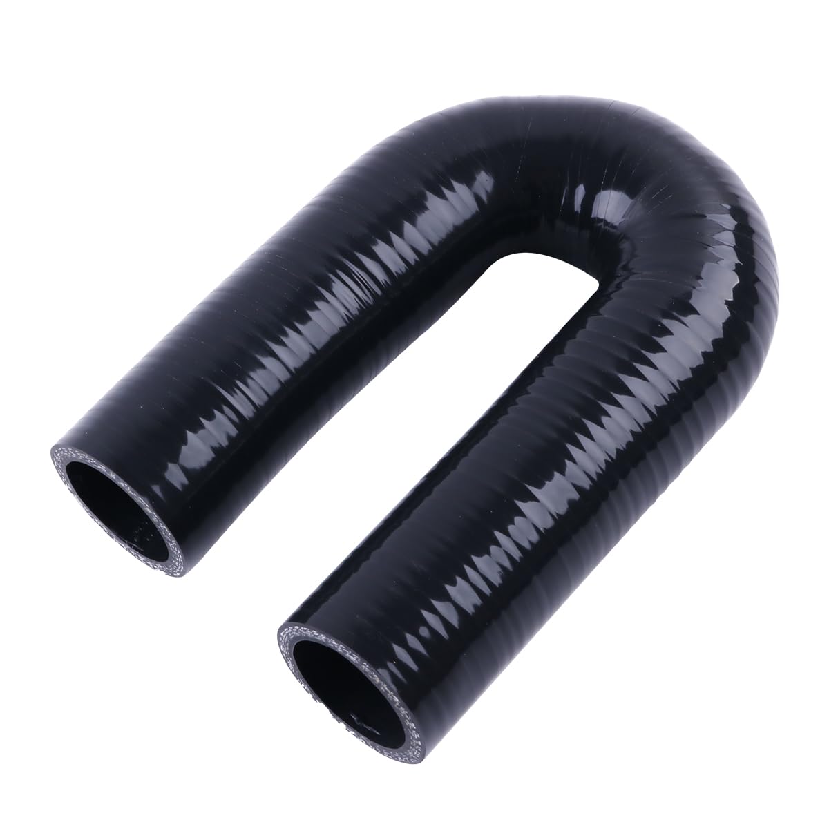 Łącznik 180 stopni w kształcie litery U kolanko wąż silikonowy rura ID 38 mm grubość 4-warstwowa (5,4 mm) wzmocniona do silnika turbo buty wlotu powietrza sprzęgło intercoolera korpus