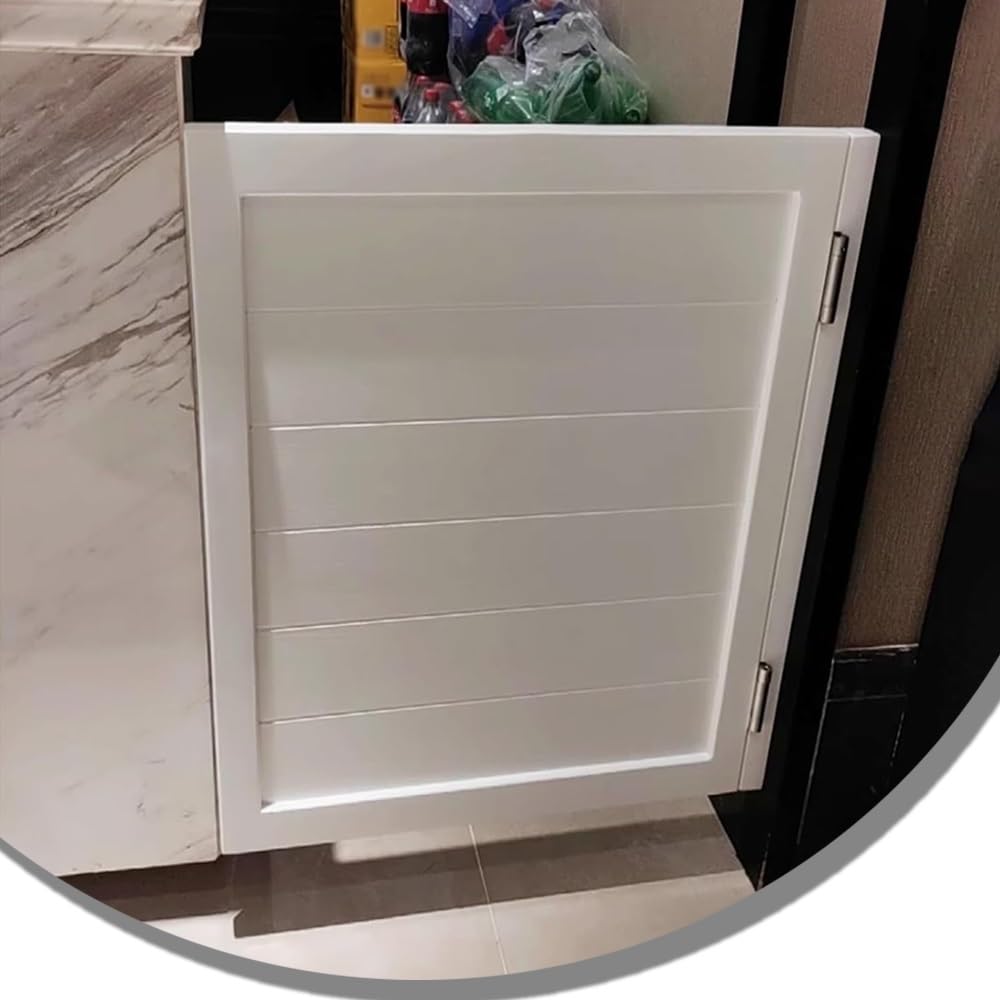 Portes Battantes Pour Cloison De Comptoir, Porte Saloon 1 Vantail, Porte Café, Porte En Bois Massif À Fermeture Automatique, Porte De Séparation Pour Bar, Porche, Entrée(White,W55xH80cm/21.6x31